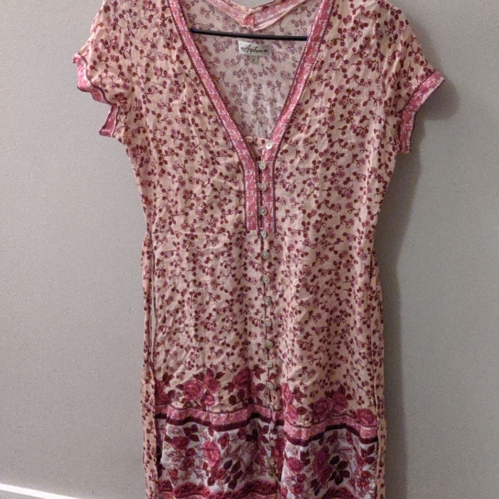 Arnhem Pink Floral Mini Dress